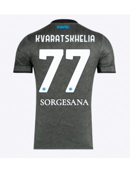 SSC Napoli Khvicha Kvaratskhelia #77 Replika Tredje Kläder 2024-25 Kortärmad